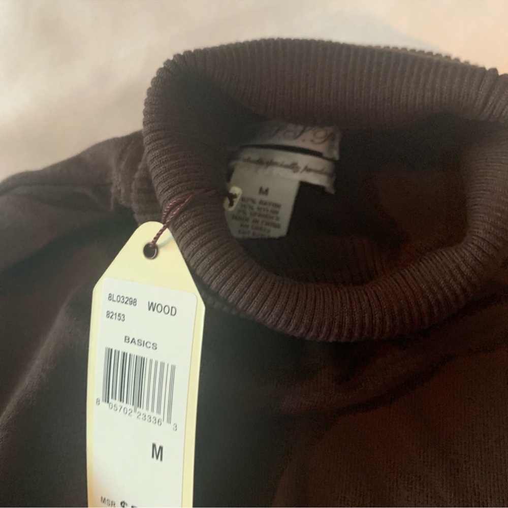 Brown Turtleneck Sweater
